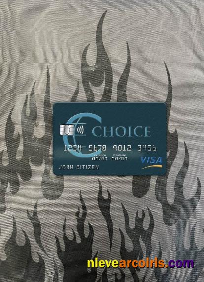 Belize Choice bank visa card photolook